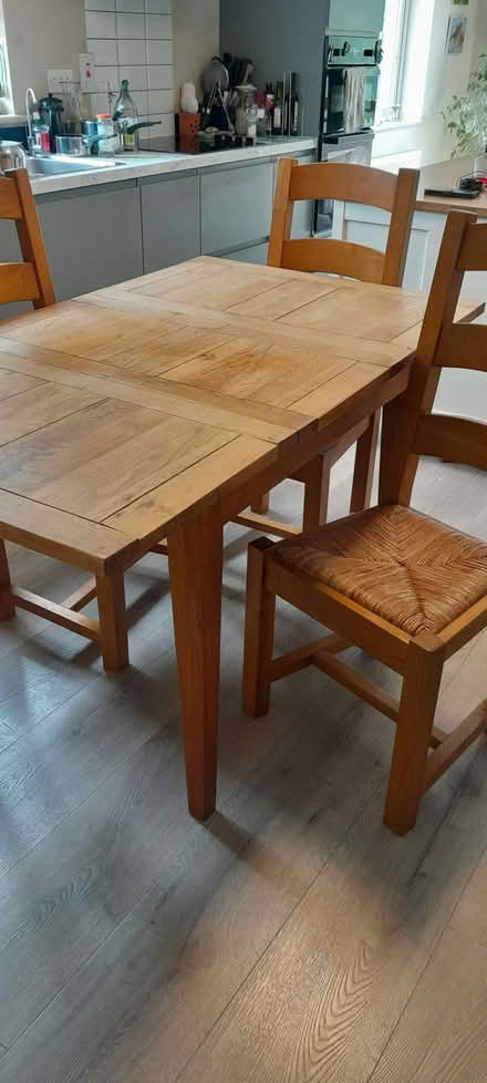 Photo of free Oak Table & 4 chairs (BT32) #2