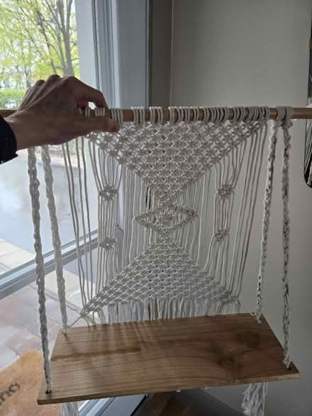 Photo of free Macrame hanging shelf (Vanier north) #2