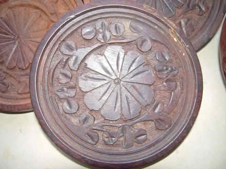 Photo of free Hard carved wood glass mats - 6 (Maidenhead SL6) #2