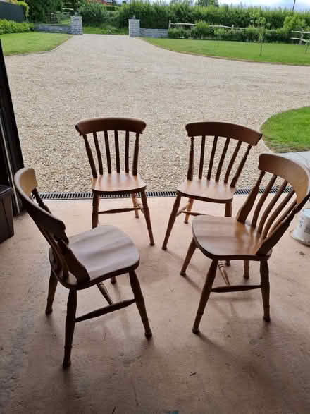 Photo of free Set of 4 Kitchen Chairs (Stoke St. Gregory TA3) #1