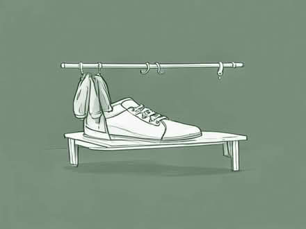 Photo of Shoe rack with coat hanger (East Acton W12) #1