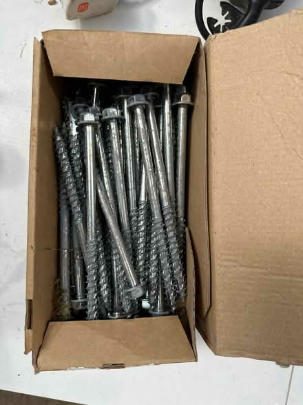 Photo of free Box of large coach screws (Burpham, Guildford) #1