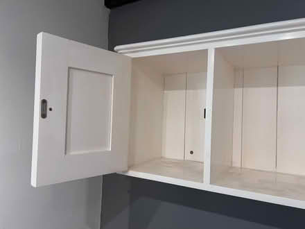 Photo of free Solid wood wall mounted shelf and cupboard (Wooton SY11) #3