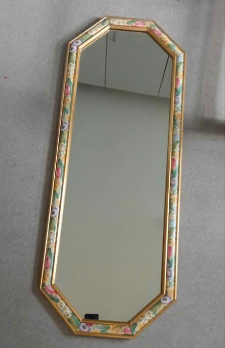 Photo of free Floral edged hexagonal mirror (east twickenham) #1