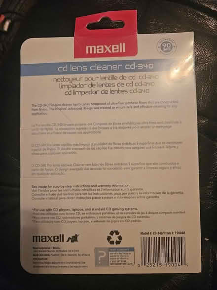 Photo of free CD Lens Cleaner - Maxell (Leslieville) #2