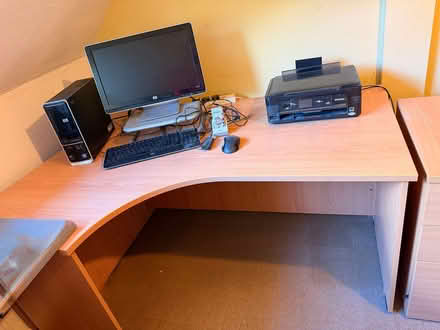Photo of free Large computer table (Mapledurwell RG25) #2