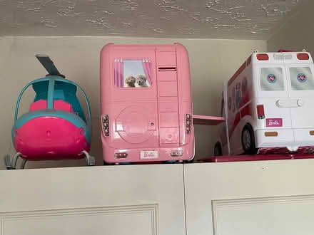Photo of free Barbie transport + Barbie house (Overton RG25 3LG) #1