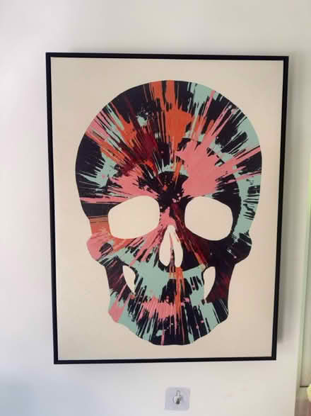 Photo of free Colourful Skull Canvas Print (L16 Childwall) #1