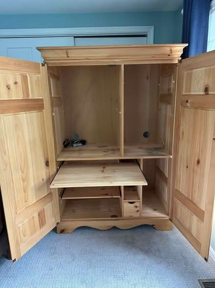 Photo of free Wood Armoire with pull out desk (Yorktown, NY) #1