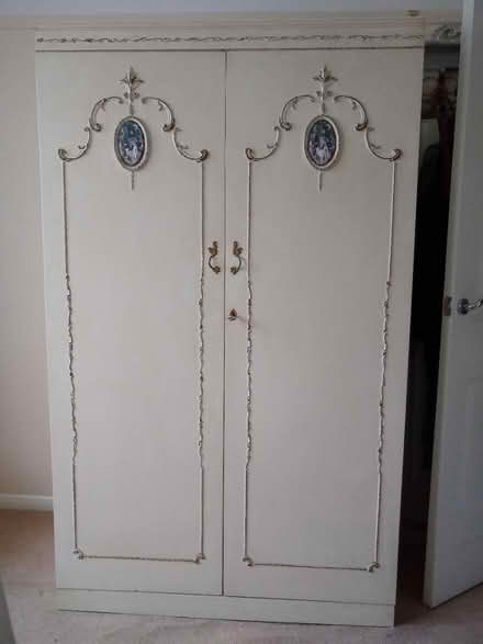 Photo of free Vintage Louis style cream wardrobe (CB4 3RS) #2