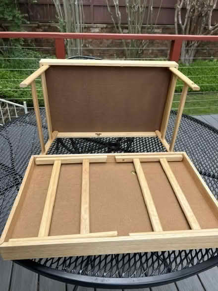 Photo of free 2 Foldable TV Trays Wooden (Van Ness Cleveland Park metro) #2
