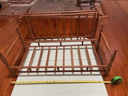Photo of free Very Vintage Wooden Doll Bunk Beds (Upper NW DC/Tenley vicinity) #1