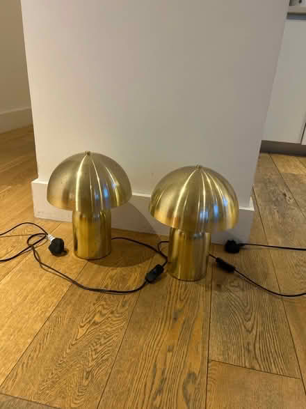 Photo of free Set of 2 gold lamps (Finsbury Park N7) #1