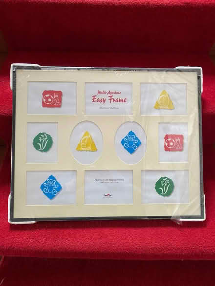 Photo of free Large clip frame - new. Multiple apertures for 10photgraphs (Cambusbarron FK7) #1