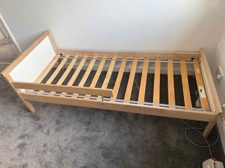 Photo of free IKEA Sniglar toddler bed + mattress, protector fitted sheets (Lickey End B60) #3