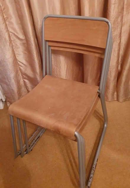 Photo of free 3 Stacking chairs (LA2 South of Lancaster) #3