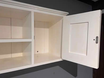 Photo of free Solid wood wall mounted shelf and cupboard (Wooton SY11) #2