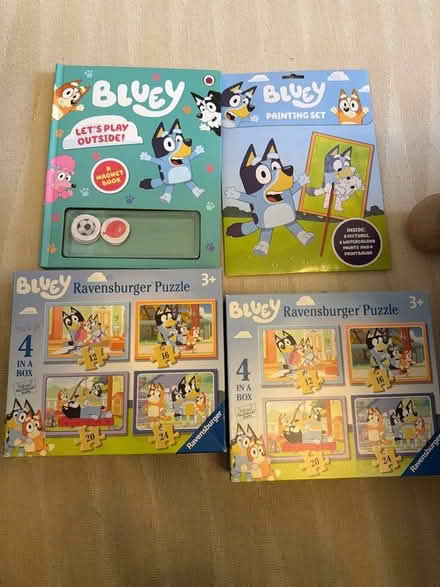 Photo of free Bluey bundle - magnet book, painting set, puzzle (South Kensington W8) #1