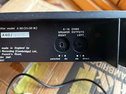 Photo of free A&R A 60 amplifier (Heathfield TN21) #3