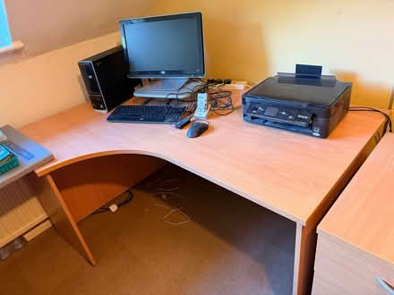 Photo of free Large computer table (Mapledurwell RG25) #1