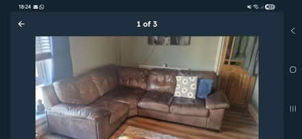 Photo of free Corner sofa and chair (Drumry G81) #2