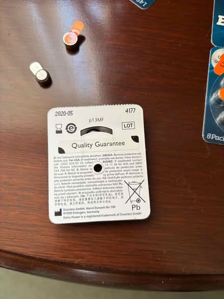 Photo of free Hearing aid batteries quite a few all new but out of date (Great Baddow CM2) #2