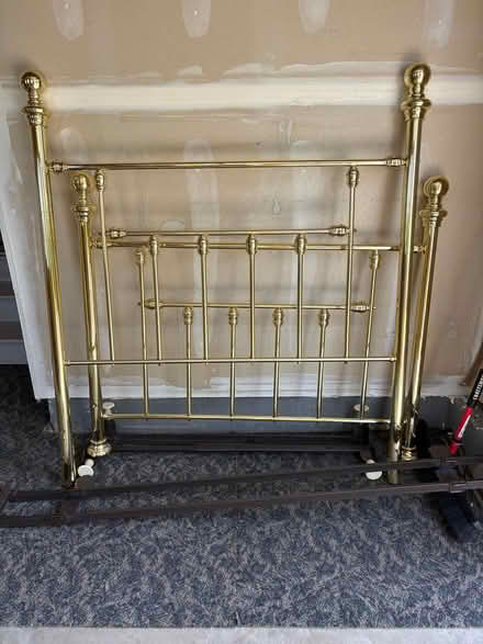 Photo of free Brass Double Bed Frame (Gun Club/Jewell, Murphy Creek) #1