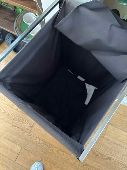 Photo of free Grey IKEA laundry basket on wheels (Giffnock G46) #3