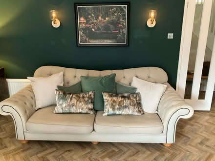 Photo of free Chesterfield Style 3-Seater Sofa with Button Back Detail (Chilton OX11) #1