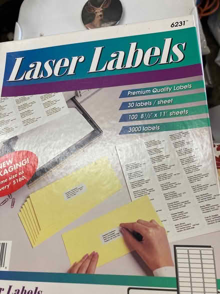 Photo of free Laser labels (Foothill Boulevard Cupertino) #1