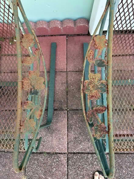 Photo of free Vintage wrought iron picnic set (Pembroke Pines) #3