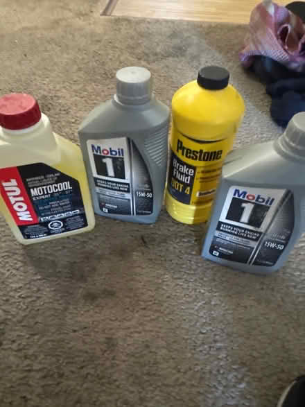 Photo of free Brake fluid antifreeze motor oil (Warner center) #1