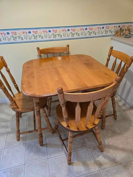 Photo of free Wooden table and chairs (Little Mountain - Main St) #1