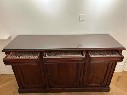 Photo of free Sideboard - mahogany, 3 drawers, 3 doors (Richmond TW10) #2