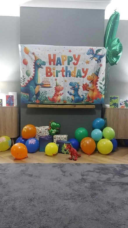Photo of free Dinosaur birthday banner (SM1) #1