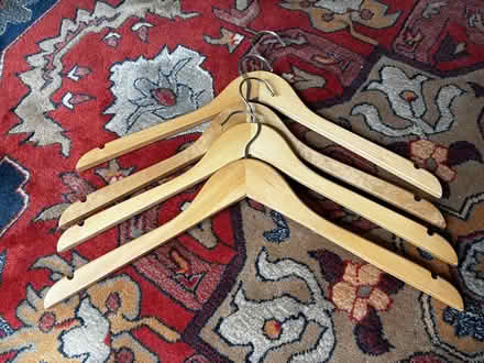 Photo of free 28 Wooden Clothes Hangers (BS10) #2