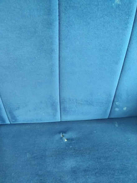 Photo of free Three Seater Blue Velvet Sofa Bed (Northwood Hills HA5) #4