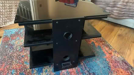 Photo of free Black glass Tv stand (Waterloo L22) #2