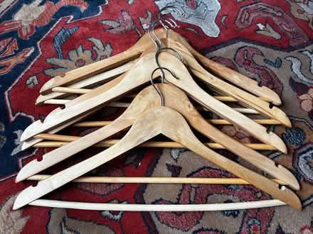 Photo of free 28 Wooden Clothes Hangers (BS10) #3