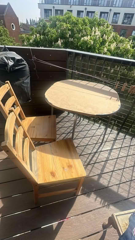 Photo of free Outdoor table with 2 chairs (Maidenhead SL6) #1