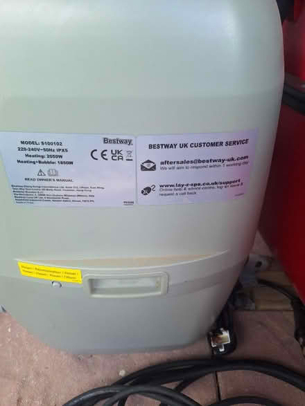 Photo of free Lazy spa pump and heater (Cliburn CA10) #2