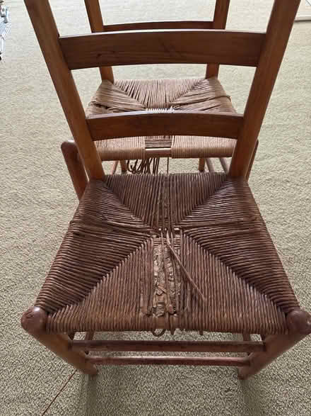 Photo of free Wood chairs (quantity 4) (Mount Vernon, Va) #3