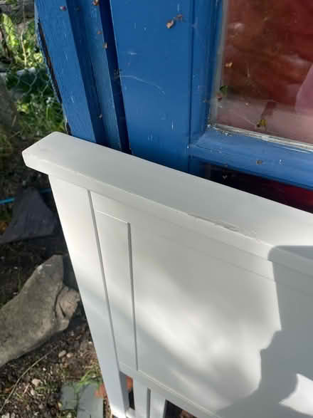 Photo of free White headboard for double bed (Kemsing TN15) #3