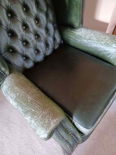 Photo of free Leather wingback armchair (Chiseldon SN4) #3