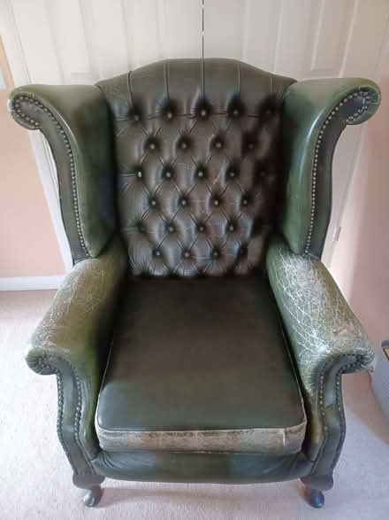 Photo of free Leather wingback armchair (Chiseldon SN4) #1
