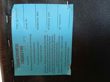 Photo of free 2 Seater Sofa and matching Recliner (Bussage GL6) #4