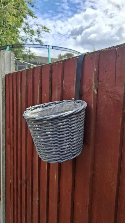 Photo of free 3 x hook-over planters (Boughton Monchelsea ME17) #2