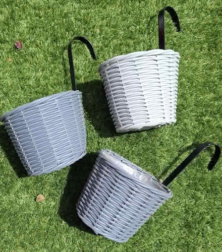 Photo of free 3 x hook-over planters (Boughton Monchelsea ME17) #1