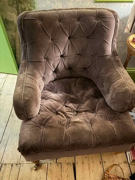 Photo of free Two Velvet Armchairs (Camden Town NW1) #3