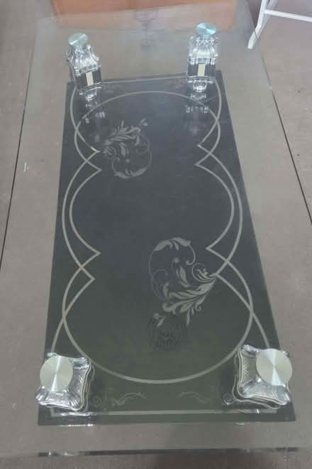 Photo of free Glass coffee table (Round Green LU2) #1